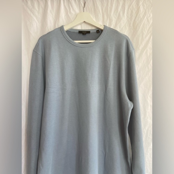 Vince Garment Dye Cotton Long-Sleeve Crew Neck Sweater Size XL - Picture 13 of 16